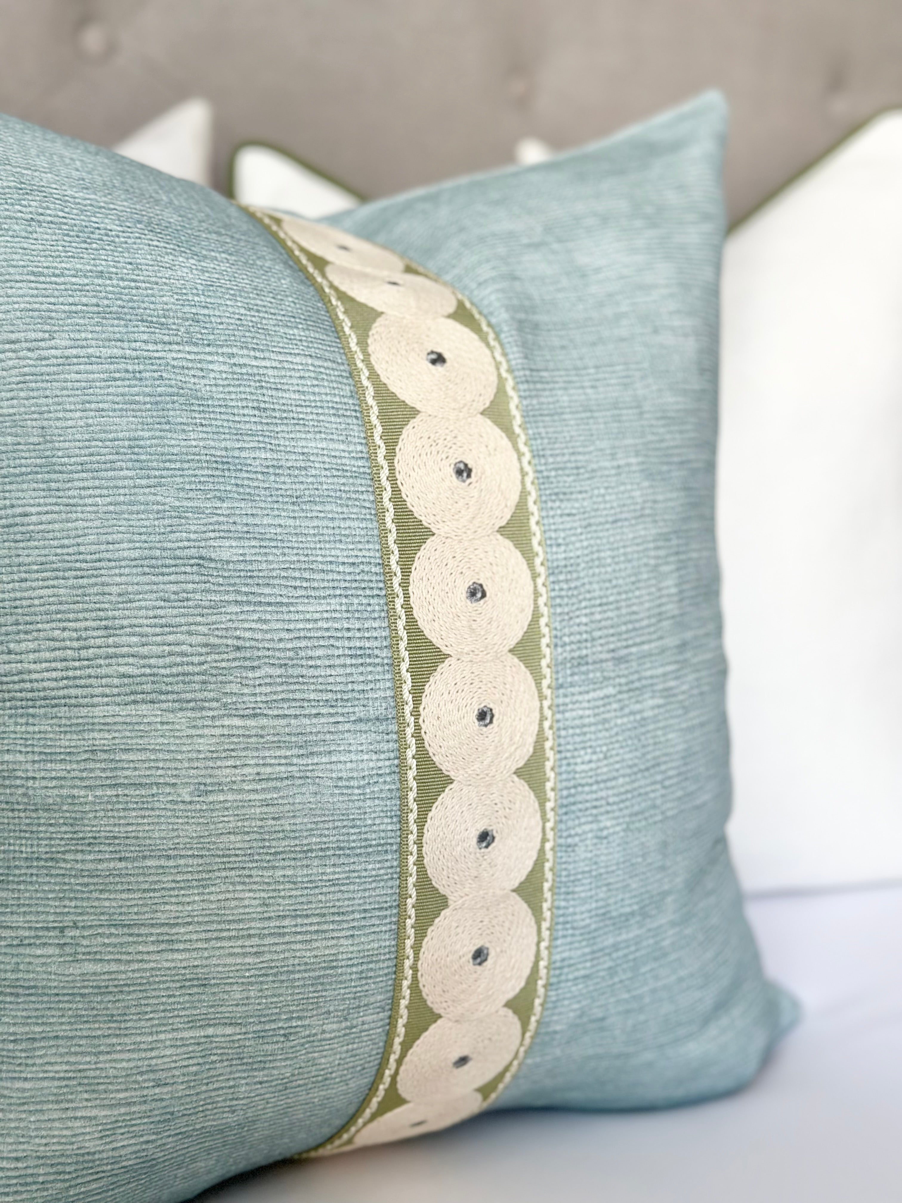 Seaglass accent pillow cover Laguna