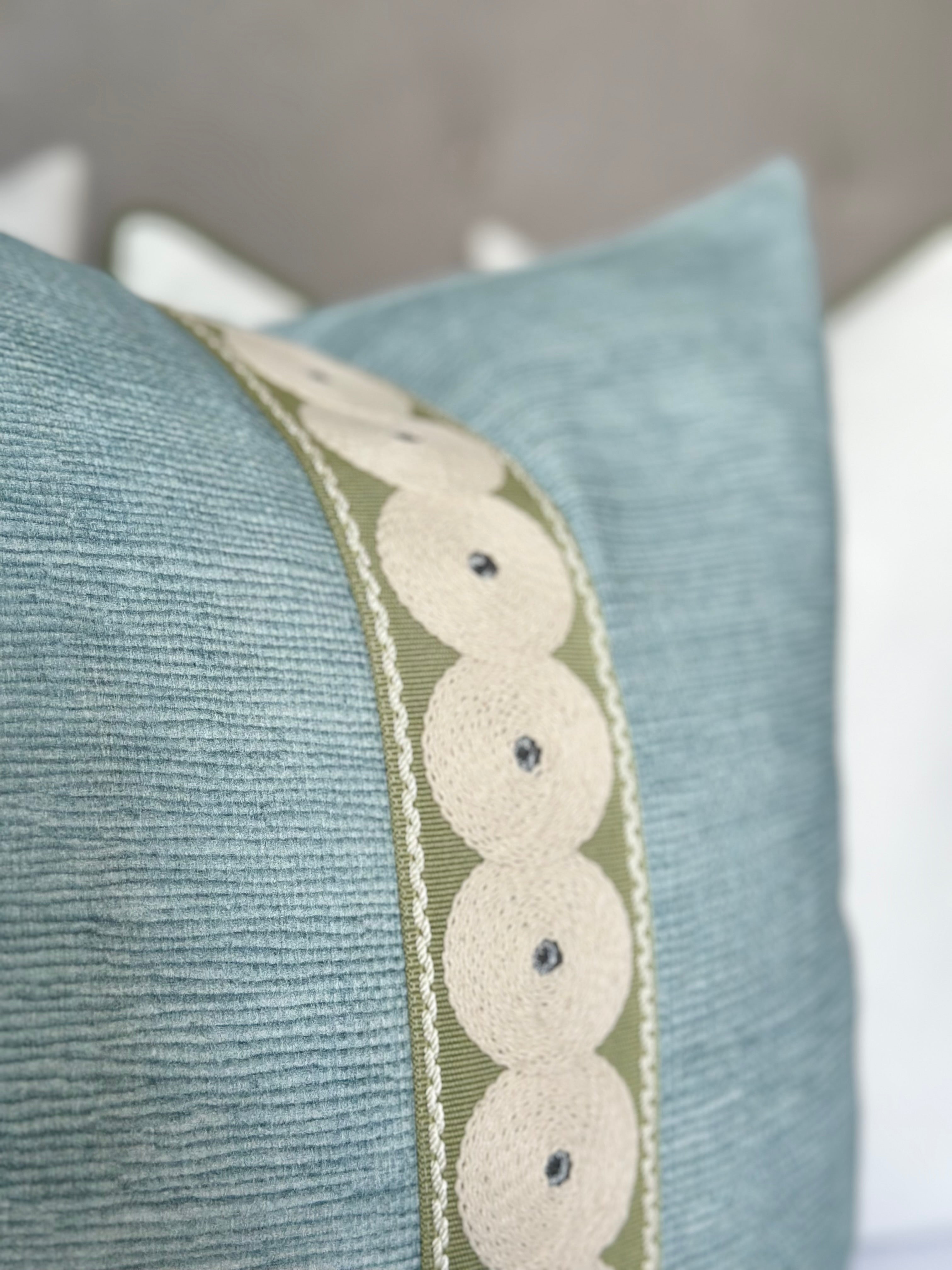 Seaglass accent pillow cover Laguna