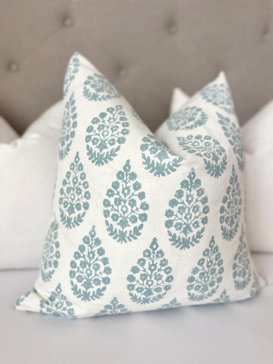 Mist Blue Pillow Cover Mera