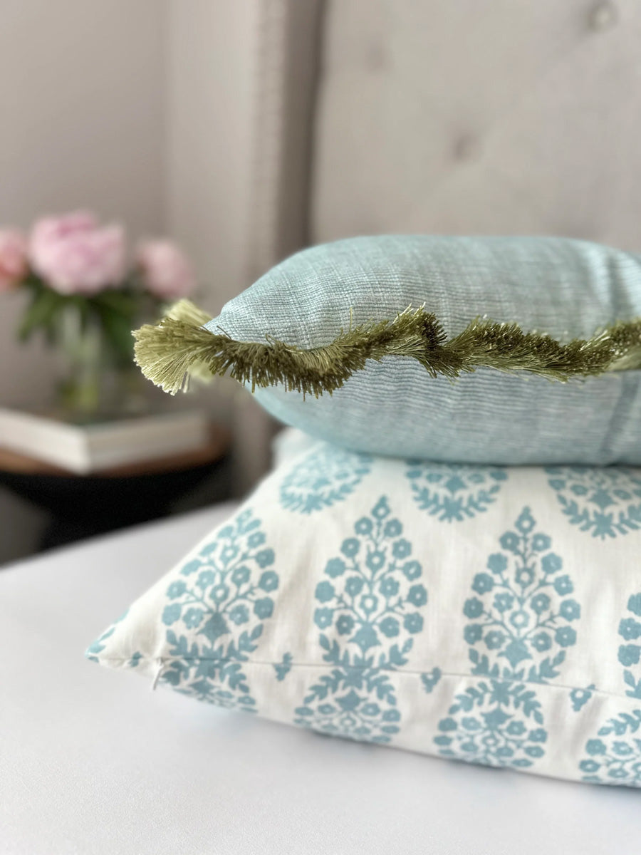 Mist Blue Pillow Cover Mera