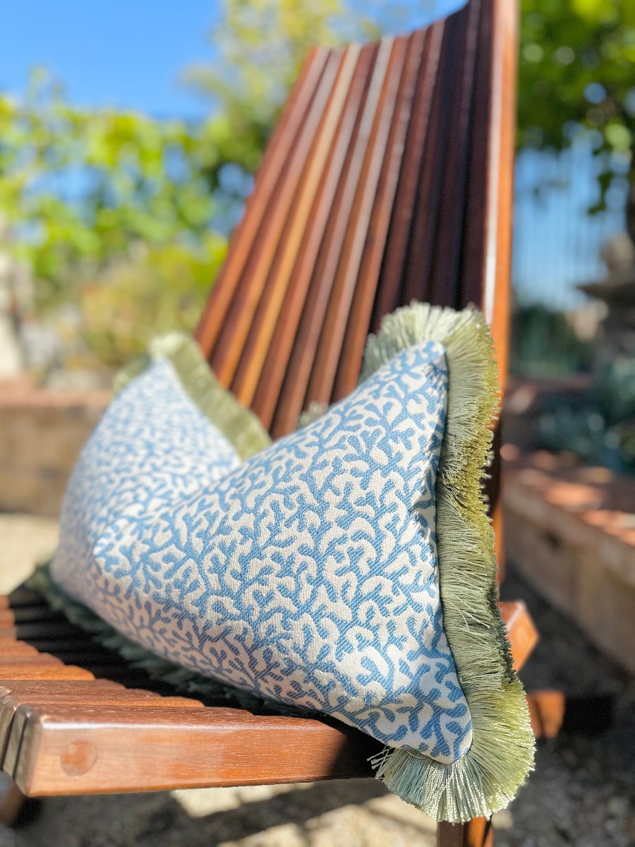 Blue coral Olia pillow