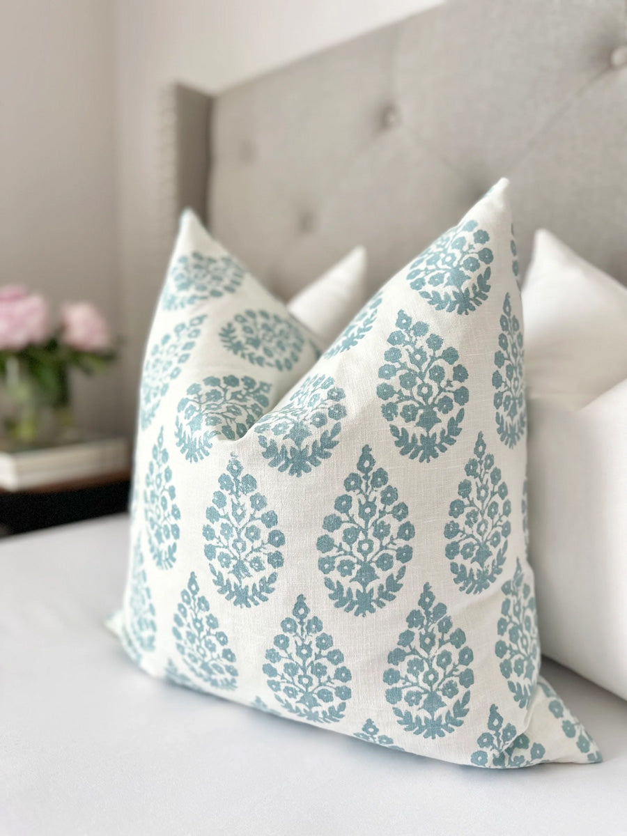 Mist Blue Pillow Cover Mera