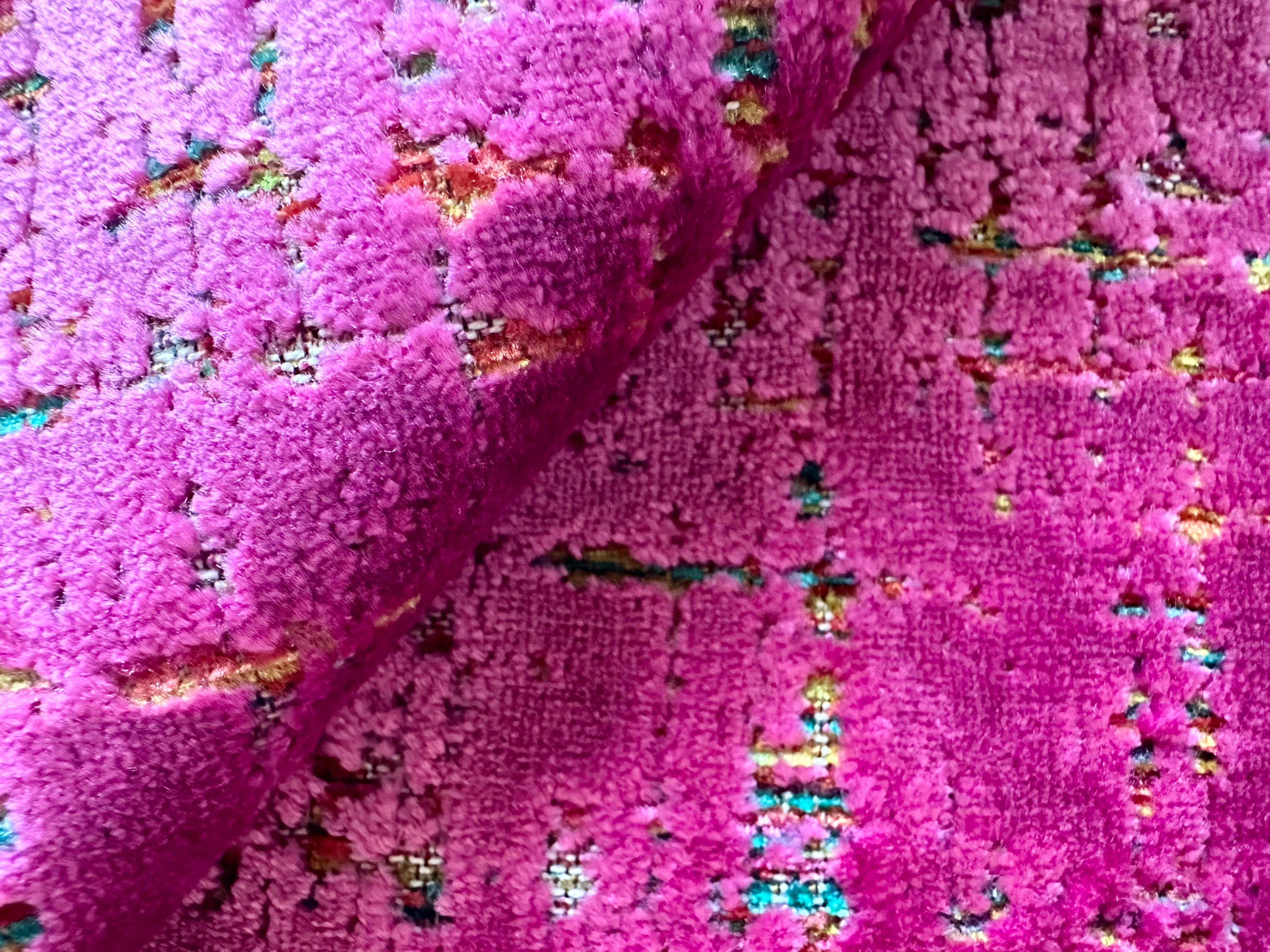 Luxurious Magenta Velvet Fabric