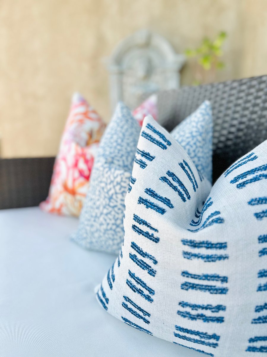 Woven Linea pillow cover