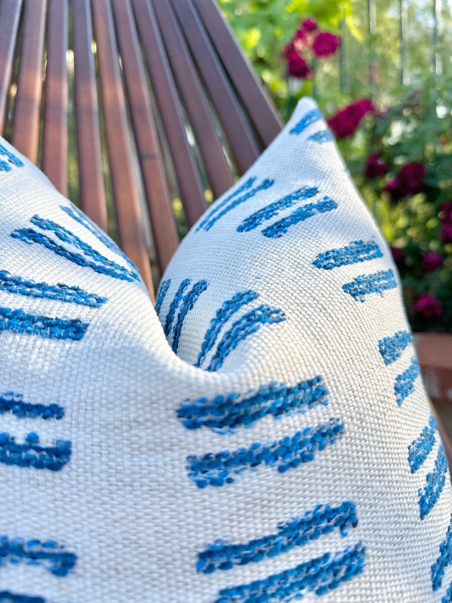 Woven Linea pillow cover